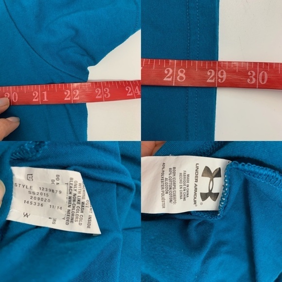 Under Armour Mens American Big Flag Logo USA T-Shirt Sz L - Picture 11 of 11